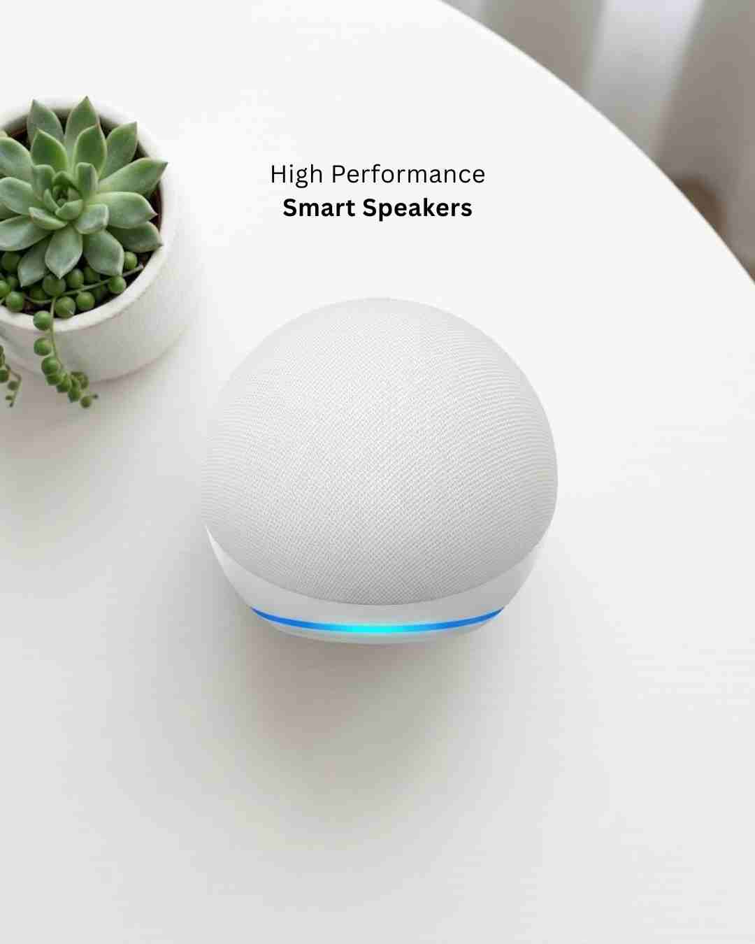 White Spherical Smart Speaker