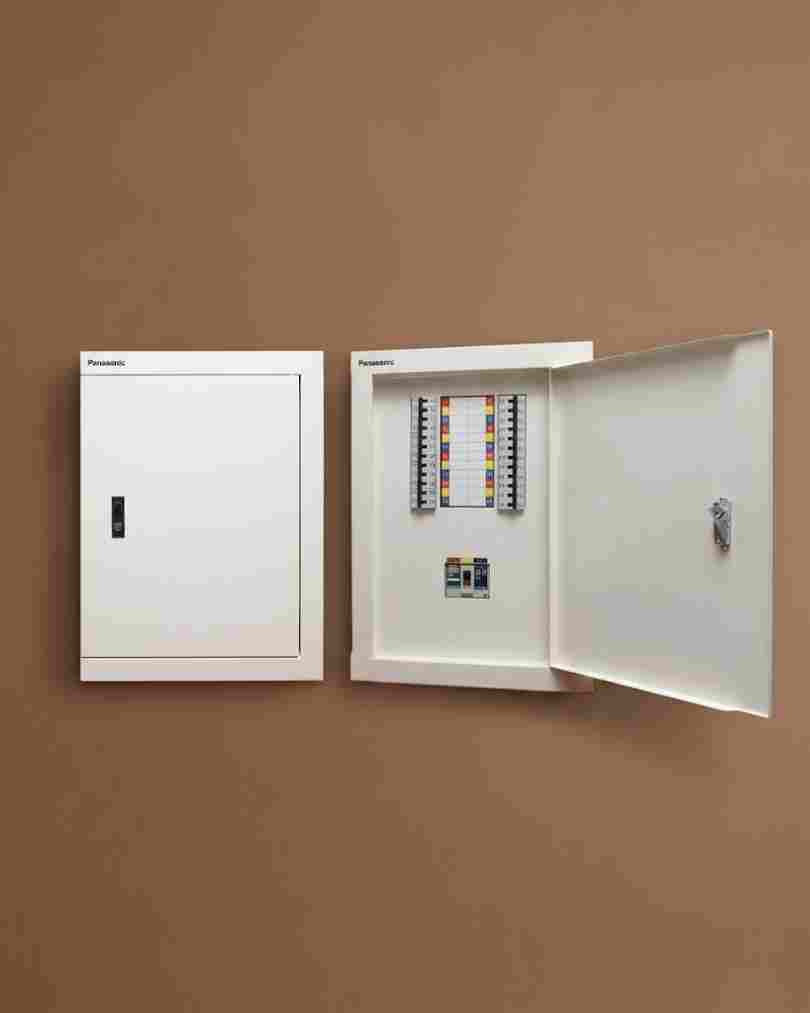 White Metal Electrical Distribution Board