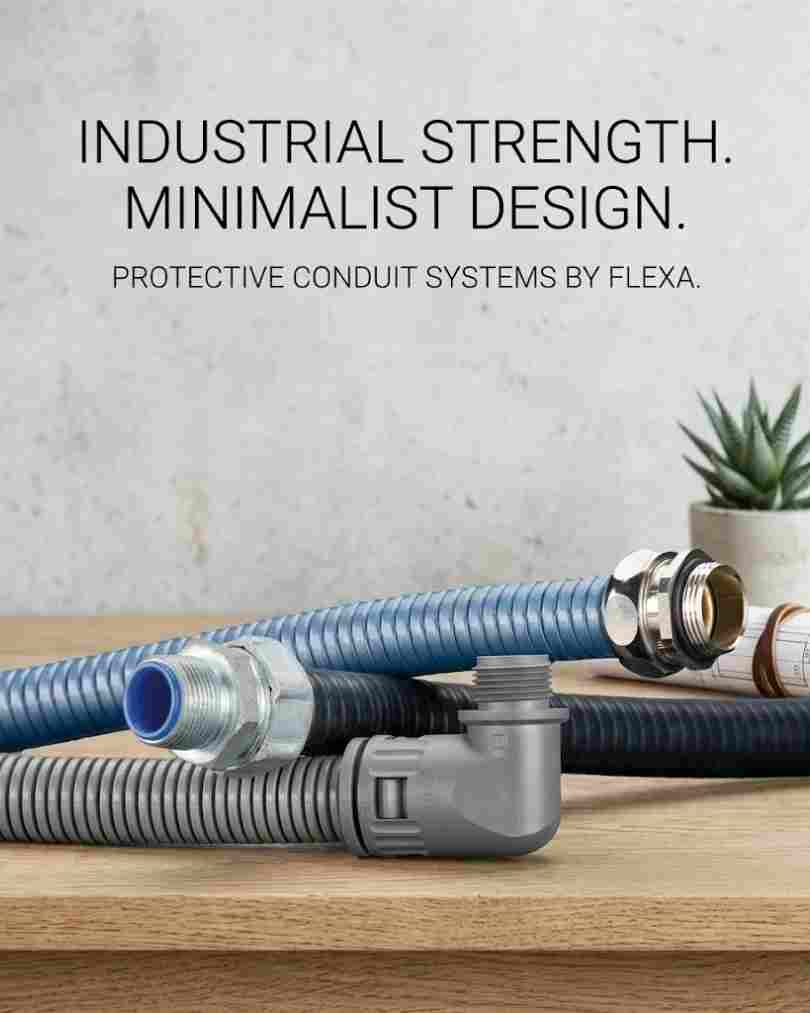 Flexible Protective Conduit with Connectors