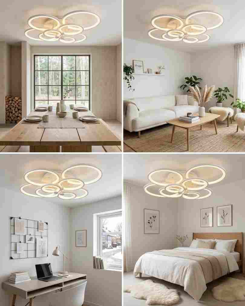 Modern Multi-Ring LED Ceiling Light
