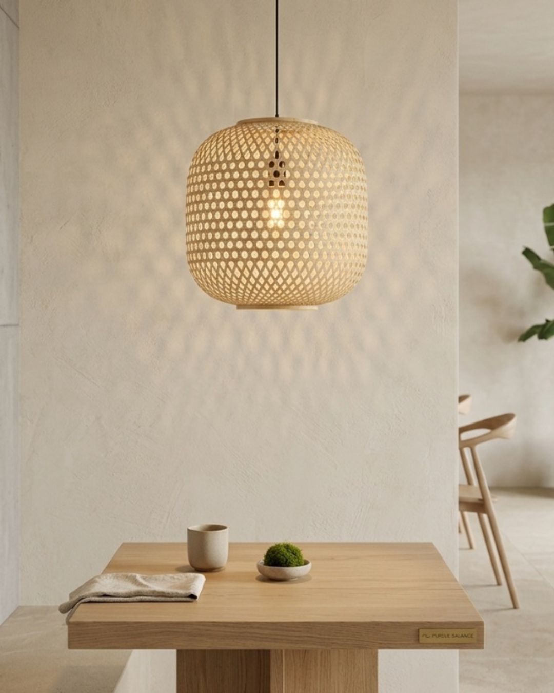 Living Room Chandelier Weave Bamboo