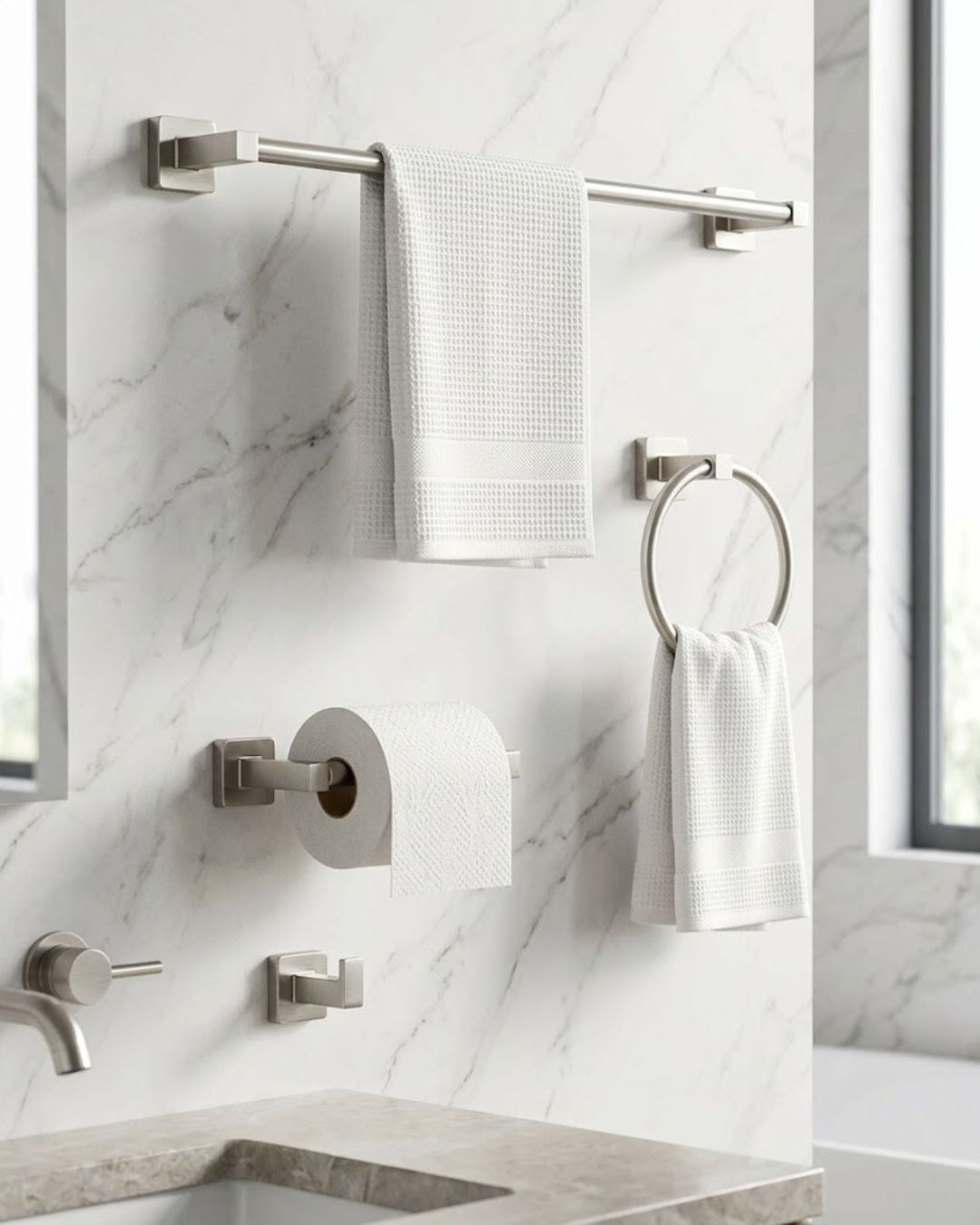 Chrome Bathroom Hardware Set