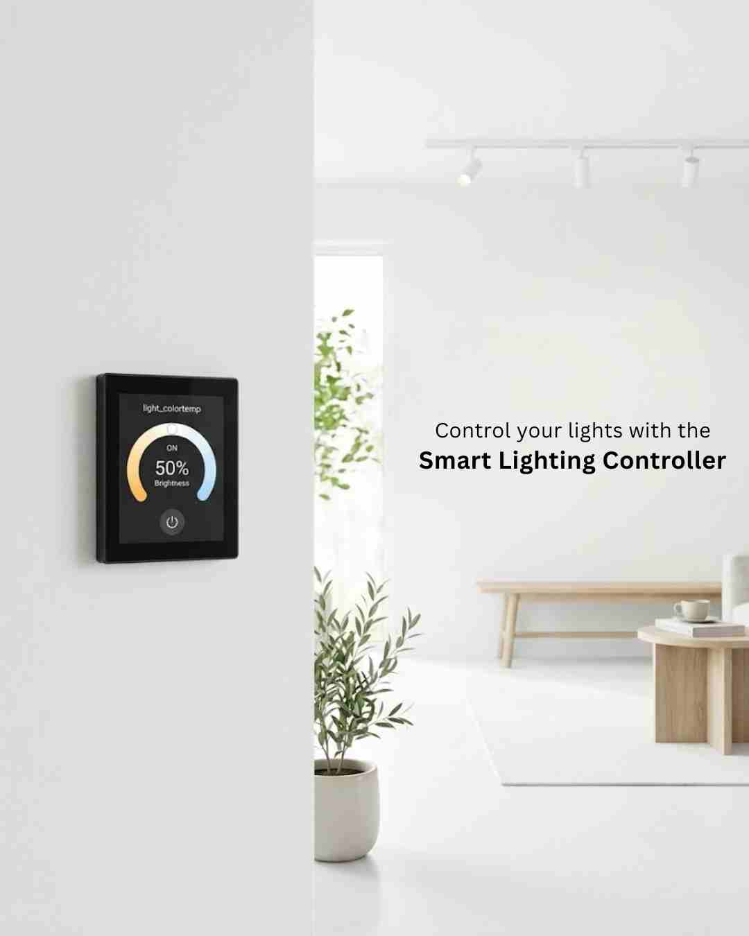 Wall-Mounted Smart Lighting Controller