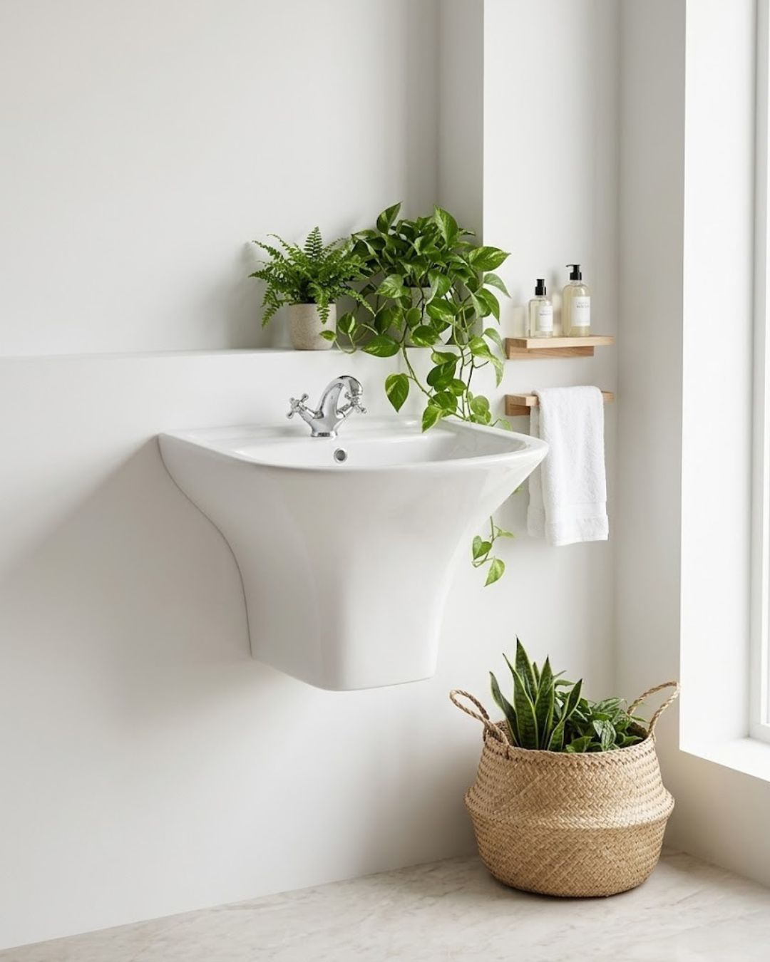 Porcelana Dream Wall-Hung Wash Basin