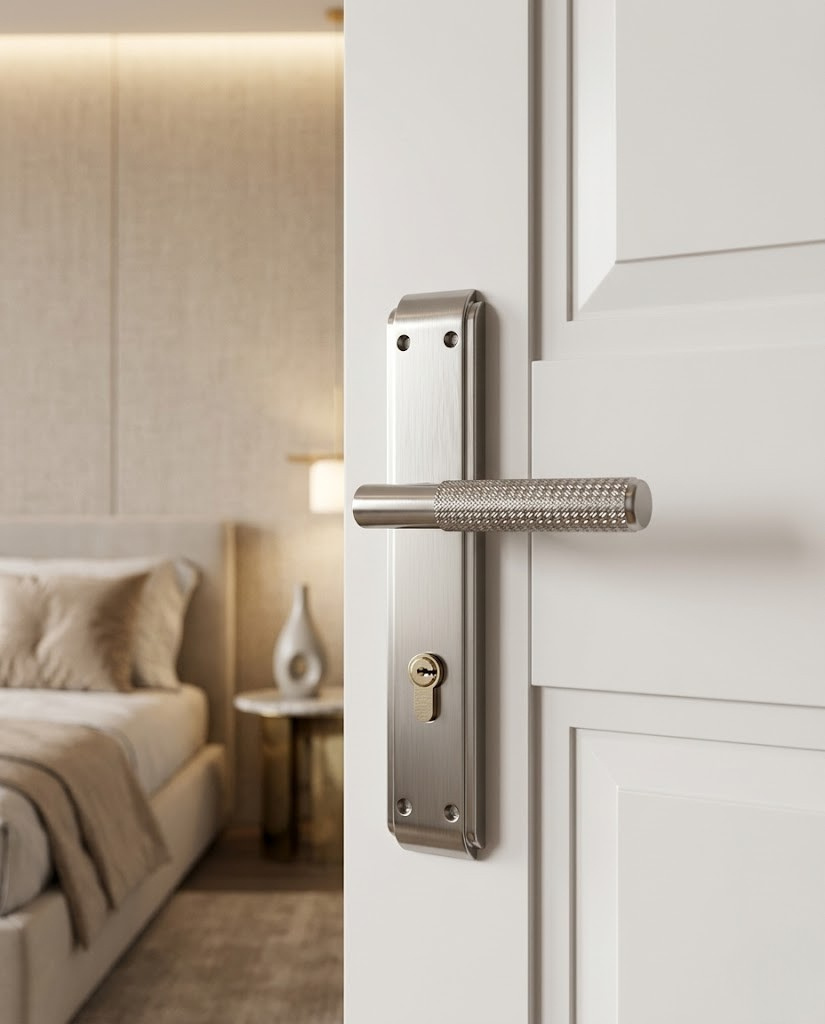 Door Handle Set (Silver)